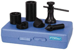 Fowler - 7 Piece, 2-1/4 to 3-3/8" High, 1,000 Lb Capacity Screw Jack Set - 2-1/4 to 3-3/8" Measuring Range - Americas Industrial Supply