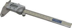 Fowler - 0 to 150mm Range, 0.01mm Resolution, IP54 Electronic Caliper - Stainless Steel with 1.56" Stainless Steel Jaws, 0.02mm Accuracy, SPC Output - Americas Industrial Supply