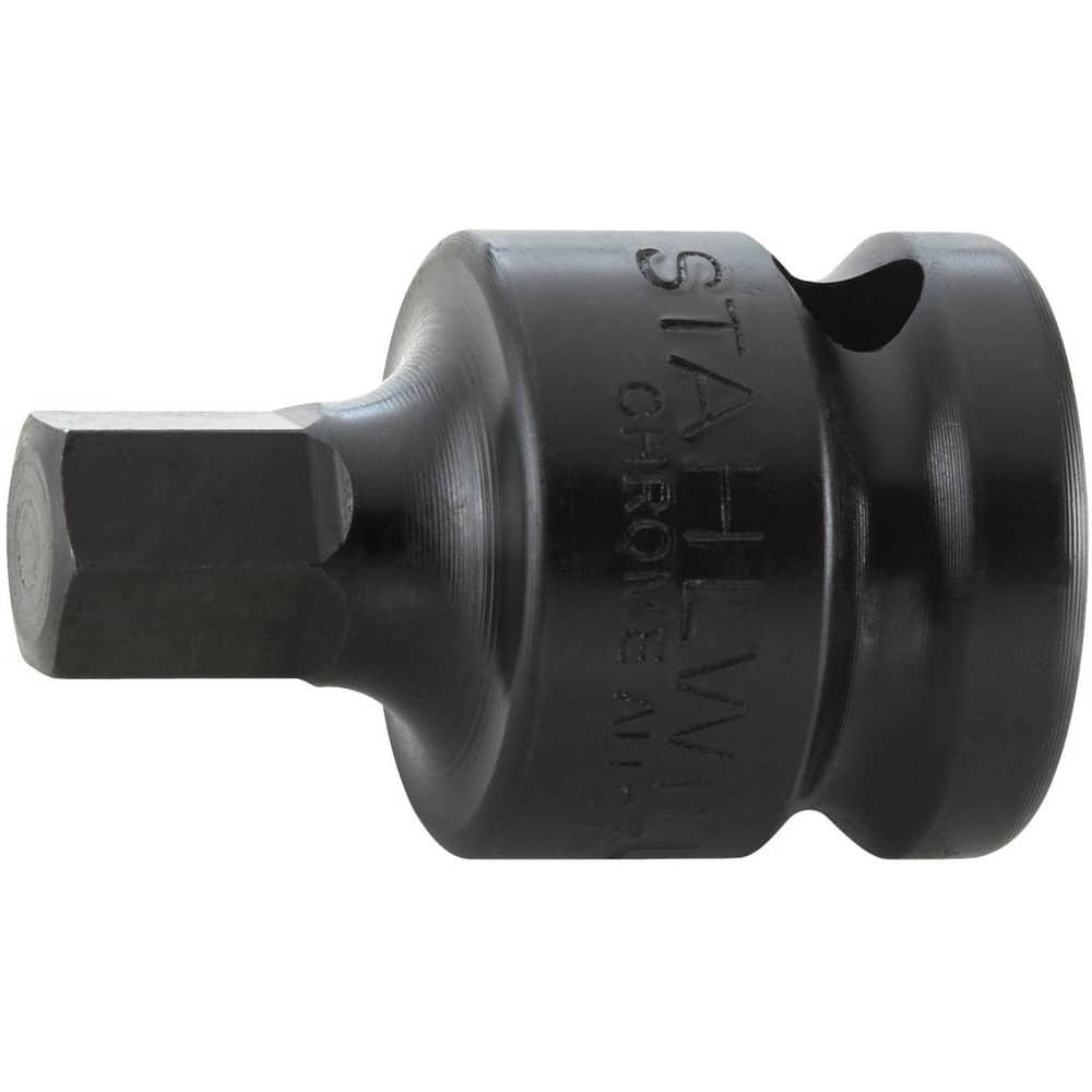 Impact Hex & Torx Bit Sockets; Drive Size: 1/2 in; Hex Size (mm): 12.00; Bit Length (Inch): 3/4; Bit Length (Decimal Inch): 0.7500; Overall Length (Decimal Inch): 1.6600; Material: Steel; Finish: Gunmetal; Insulated: No; Non-sparking: No; Tether Style: No