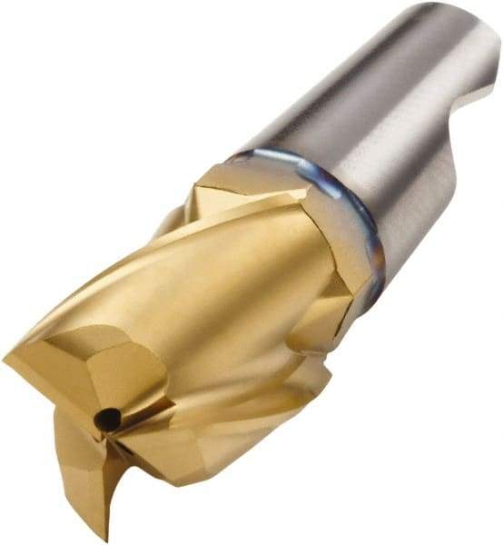 Seco - MM10 E03 Grade F30M Carbide End Milling Tip Insert - 3 Flutes, 3/8" Cutting Diam, 0.467" Depth of Cut, 0.619" Extension, 30° Helix - Americas Industrial Supply