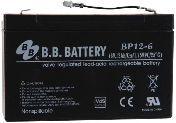 Streamlight - Lead Rechargeable Batteries Lead-Acid or Pure Lead: Lead-Acid Voltage: 12.00 - Americas Industrial Supply