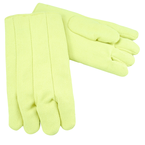 14" High Temperature Fiberglass Gloves - Wool Lined - Yellow - Americas Industrial Supply