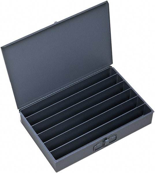 Durham - 18 Inches Wide x 3 Inches High x 12 Inches Deep Compartment Box - Steel , 6 Compartments - Americas Industrial Supply