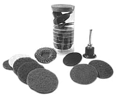 Made in USA - 1 Piece, 36, 60 Grit, 2" Disc Diam, Abrasive Disc Kit - Very Coarse, Medium Grade - Americas Industrial Supply