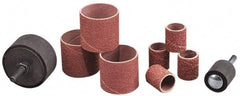 Made in USA - 150 Grit Aluminum Oxide Coated Spiral Band - 2" Diam x 9" Wide, Very Fine Grade - Americas Industrial Supply