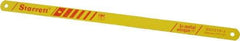 Starrett - 12" Long, 18 Teeth per Inch, Bi-Metal Power Hacksaw Blade - Toothed Edge, 5/8" Wide x 0.032" Thick - Americas Industrial Supply