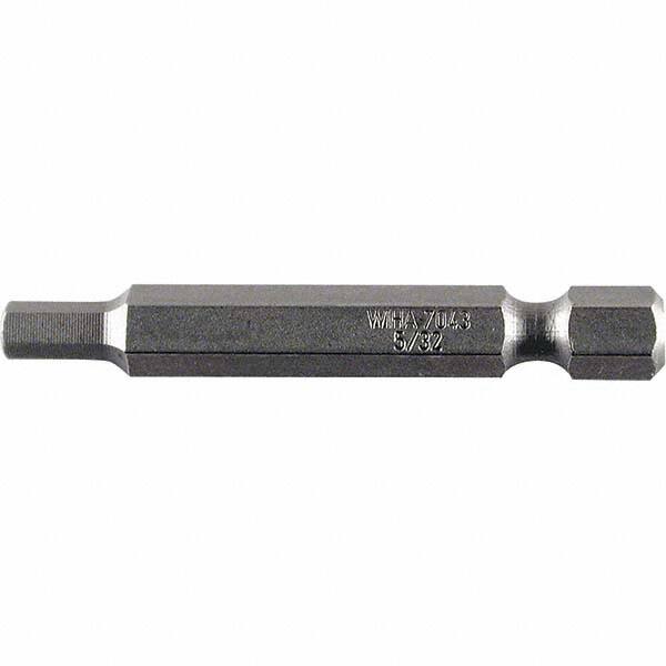 Wiha - 1/8" Power Bit - 1/4" Drive, 2" OAL - Americas Industrial Supply