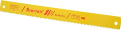 Starrett - 14" Long, 6 Teeth per Inch, Bi-Metal Power Hacksaw Blade - Toothed Edge, 1-3/8" Wide x 0.062" Thick - Americas Industrial Supply