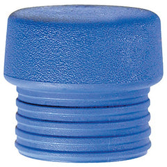 Split Head Mallet Face 1.5″ Soft Shore Hardness 21-D, Blue, TPE - Americas Industrial Supply