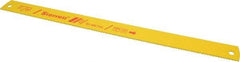 Starrett - 17" Long, 6 Teeth per Inch, Bi-Metal Power Hacksaw Blade - Toothed Edge, 1-3/8" Wide x 0.062" Thick - Americas Industrial Supply