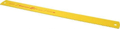 Starrett - 21" Long, 4 Teeth per Inch, Bi-Metal Power Hacksaw Blade - Toothed Edge, 1-7/8" Wide x 0.088" Thick - Americas Industrial Supply