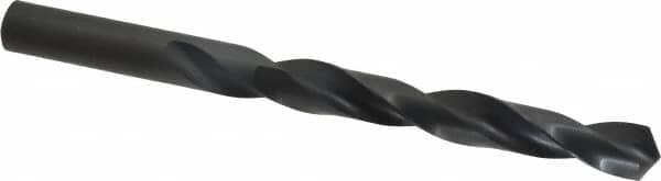 Hertel - 19/32" 118° High Speed Steel Jobber Drill - Oxide Finish, Right Hand Cut, Spiral Flute, Straight Shank, 7-1/8" OAL, Standard Point - Americas Industrial Supply