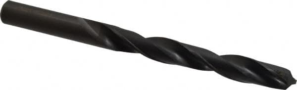 Hertel - 39/64" 118° High Speed Steel Jobber Drill - Oxide Finish, Right Hand Cut, Spiral Flute, Straight Shank, 7-1/8" OAL, Standard Point - Americas Industrial Supply