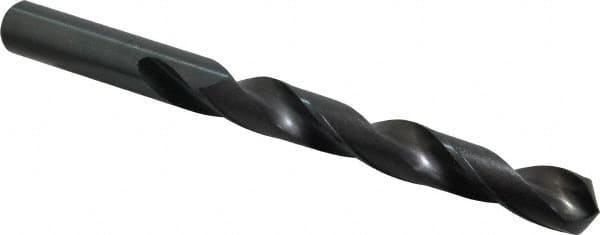 Hertel - 5/8" 118° High Speed Steel Jobber Drill - Oxide Finish, Right Hand Cut, Spiral Flute, Straight Shank, 7-1/8" OAL, Standard Point - Americas Industrial Supply