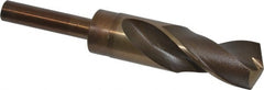 Hertel - 1-1/16" Drill, 135° Point, Cobalt Silver Deming & Reduced Shank Drill Bit - Americas Industrial Supply