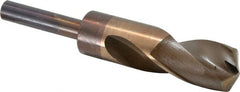 Hertel - 1-3/32" Drill, 135° Point, Cobalt Silver Deming & Reduced Shank Drill Bit - Americas Industrial Supply