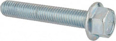 Value Collection - 1/2-13 UNC, 3" Length Under Head, Hex Drive Flange Bolt - 3" Thread Length, Grade 5 Steel, Serrated Flange, Zinc-Plated Finish - Americas Industrial Supply