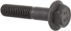 Value Collection - M10x1.50 Metric Coarse, 45mm Length Under Head, Hex Drive Flange Bolt - 35mm Thread Length, Grade 10.9 Alloy Steel, Smooth Flange, Phosphate & Oil Finish - Americas Industrial Supply