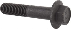 Value Collection - M12x1.75 Metric Coarse, 60mm Length Under Head, Hex Drive Flange Bolt - 40mm Thread Length, Grade 10.9 Alloy Steel, Smooth Flange, Phosphate & Oil Finish - Americas Industrial Supply