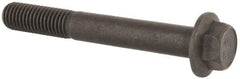 Value Collection - M12x1.75 Metric Coarse, 90mm Length Under Head, Hex Drive Flange Bolt - 40mm Thread Length, Grade 10.9 Alloy Steel, Smooth Flange, Phosphate & Oil Finish - Americas Industrial Supply