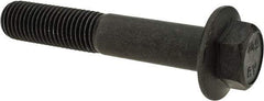 Value Collection - M16x2.00 Metric Coarse, 90mm Length Under Head, Hex Drive Flange Bolt - 50mm Thread Length, Grade 10.9 Alloy Steel, Smooth Flange, Phosphate & Oil Finish - Americas Industrial Supply