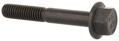 Value Collection - M6x1.00 Metric Coarse, 40mm Length Under Head, Hex Drive Flange Bolt - 20mm Thread Length, Grade 10.9 Alloy Steel, Smooth Flange, Phosphate & Oil Finish - Americas Industrial Supply