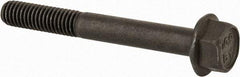 Value Collection - M6x1.00 Metric Coarse, 50mm Length Under Head, Hex Drive Flange Bolt - 20mm Thread Length, Grade 10.9 Alloy Steel, Smooth Flange, Phosphate & Oil Finish - Americas Industrial Supply