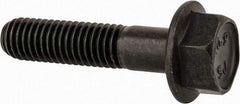 Value Collection - M8x1.25 Metric Coarse, 35mm Length Under Head, Hex Drive Flange Bolt - 30mm Thread Length, Grade 10.9 Alloy Steel, Smooth Flange, Phosphate & Oil Finish - Americas Industrial Supply