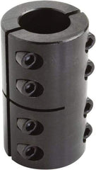 Climax Metal Products - 7/8" Inside x 1-5/8" Outside Diam, Two Piece Rigid Coupling without Keyway - 2-1/2" Long - Americas Industrial Supply