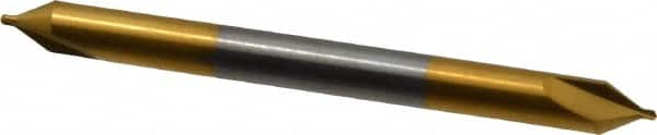 Hertel - #00 Plain Cut 60° Incl Angle Solid Carbide Combo Drill & Countersink - Americas Industrial Supply