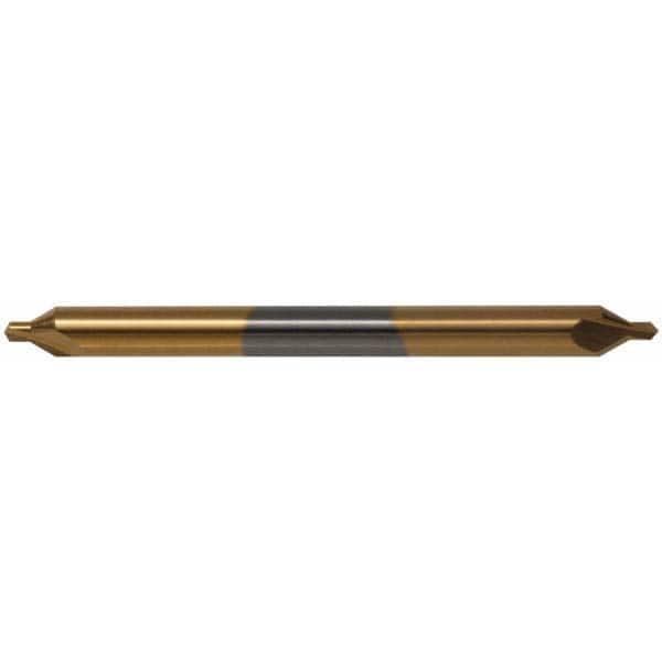 Hertel - #5 Plain Cut 60° Incl Angle Solid Carbide Combo Drill & Countersink - Americas Industrial Supply