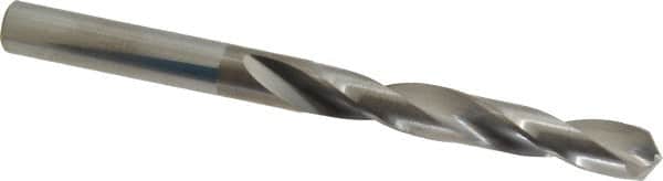 Hertel - Letter K 118° Solid Carbide Jobber Drill - Bright Finish, Right Hand Cut, Spiral Flute, Straight Shank, 3-1/2" OAL, Standard Point - Americas Industrial Supply