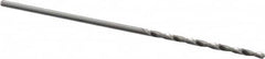 Hertel - #65 118° Solid Carbide Jobber Drill - Bright Finish, Right Hand Cut, Spiral Flute, Straight Shank, 1-1/8" OAL, Standard Point - Americas Industrial Supply