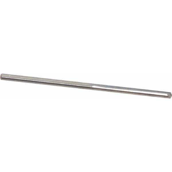 Hertel - #53, 0.0595", 140° Point, Solid Carbide Straight Flute Drill Bit - Americas Industrial Supply