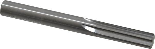 Hertel - 3/8" Solid Carbide 6 Flute Chucking Reamer - Straight Flute, 3/8" Straight Shank, 1-1/4" Flute Length, 3-1/2" OAL - Americas Industrial Supply