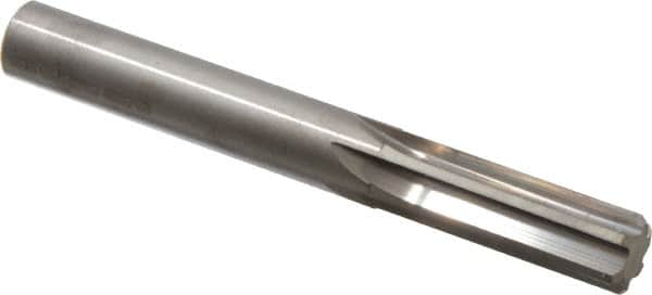 Hertel - 12.5mm Solid Carbide 6 Flute Chucking Reamer - Straight Flute, 0.4921" Straight Shank, 1-1/2" Flute Length, 4" OAL - Americas Industrial Supply
