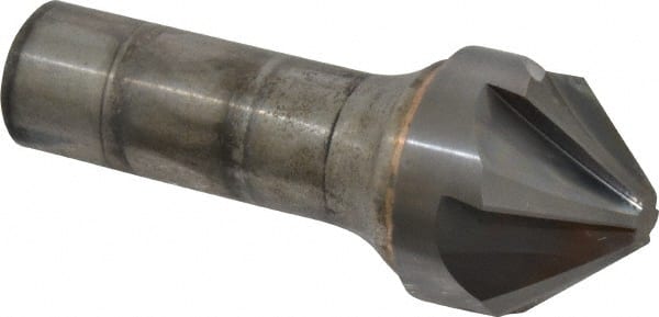 Hertel - 1-1/4" Head Diam, 3/4" Shank Diam, 6 Flute 82° Solid Carbide Countersink - Americas Industrial Supply