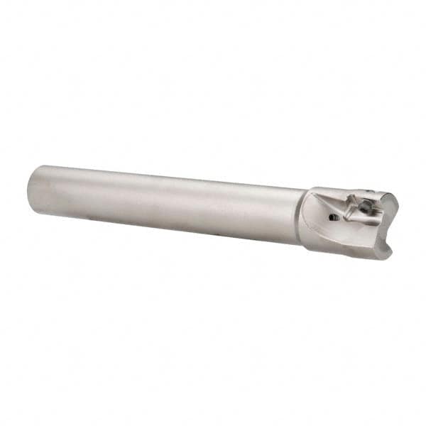 Seco - 1-1/4" Cut Diam, 0.669" Max Depth of Cut, 1" Shank Diam, 7.68" OAL, Indexable Square Shoulder End Mill - XO.X 1806.. Inserts, Cylindrical Shank, 90° Lead Angle, Through Coolant, Series Power Turbo - Americas Industrial Supply