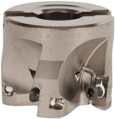 Seco - 5 Inserts, 2" Cut Diam, 3/4" Arbor Diam, 0.669" Max Depth of Cut, Indexable Square-Shoulder Face Mill - 0/90° Lead Angle, 1.575" High, XO.X 1806.. Insert Compatibility, Through Coolant, Series Power Turbo - Americas Industrial Supply