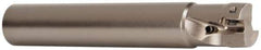 Seco - 1/2" Cut Diam, 0.197" Max Depth of Cut, 1/2" Shank Diam, 3.15" OAL, Indexable Square Shoulder End Mill - XO.X 0602 Inserts, Cylindrical Shank, 90° Lead Angle, Through Coolant, Series Nano Turbo - Americas Industrial Supply