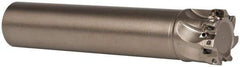 Seco - 1" Cut Diam, 0.197" Max Depth of Cut, 1" Shank Diam, 4.528" OAL, Indexable Square Shoulder End Mill - XO.X 0602 Inserts, Cylindrical Shank, 90° Lead Angle, Through Coolant, Series Nano Turbo - Americas Industrial Supply