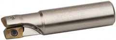 Seco - 3/4" Cut Diam, 0.433" Max Depth of Cut, 3/4" Shank Diam, 3.38" OAL, Indexable Square Shoulder End Mill - XO.X 1204.. Inserts, Weldon Shank, 90° Lead Angle, Through Coolant, Series Super Turbo - Americas Industrial Supply