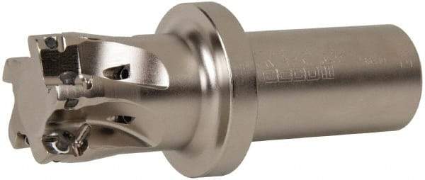Seco - 1-1/2" Cut Diam, 0.433" Max Depth of Cut, 1-1/4" Shank Diam, 4.78" OAL, Indexable Square Shoulder End Mill - XO.X 1204.. Inserts, Weldon Shank, 90° Lead Angle, Through Coolant, Series Super Turbo - Americas Industrial Supply