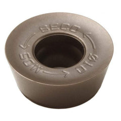 Seco - RDHT10T3M0 M05 Grade MS2500 Carbide Milling Insert - TiCN/Al2O3 Finish, 0.156" Thick, 0.394" Inscribed Circle - Americas Industrial Supply