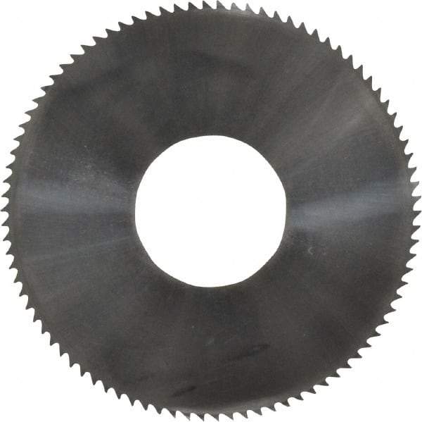 Made in USA - 1-3/4" Diam x 0.016" Blade Thickness x 5/8" Arbor Hole Diam, 90 Tooth Slitting and Slotting Saw - Arbor Connection, Solid Carbide, Concave Ground - Americas Industrial Supply