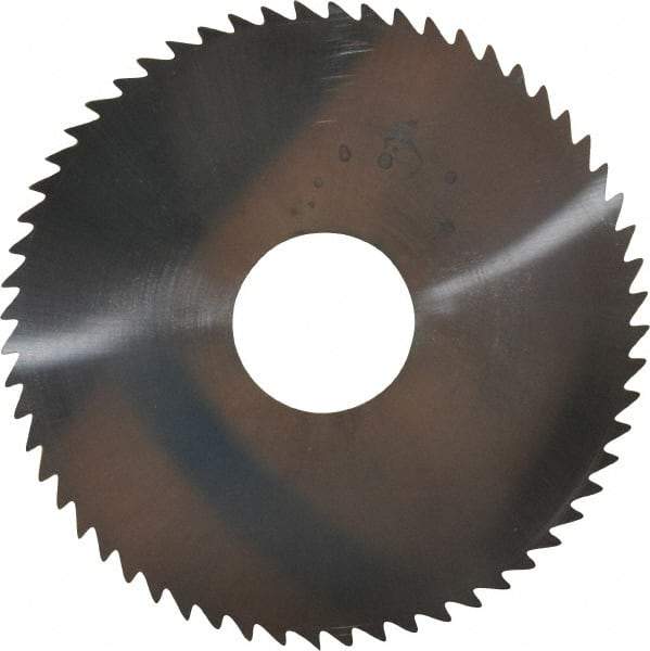 Made in USA - 2-1/4" Diam x 0.04" Blade Thickness x 5/8" Arbor Hole Diam, 60 Tooth Slitting and Slotting Saw - Arbor Connection, Solid Carbide, Concave Ground - Americas Industrial Supply