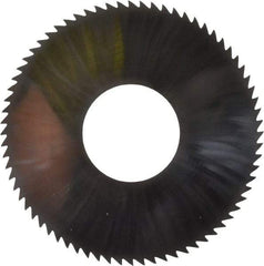 Made in USA - 2-3/4" Diam x 0.02" Blade Thickness x 1" Arbor Hole Diam, 72 Tooth Slitting and Slotting Saw - Arbor Connection, Solid Carbide, Concave Ground - Americas Industrial Supply