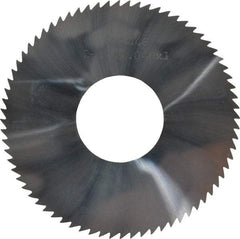 Made in USA - 2-3/4" Diam x 0.04" Blade Thickness x 1" Arbor Hole Diam, 72 Tooth Slitting and Slotting Saw - Arbor Connection, Solid Carbide, Concave Ground - Americas Industrial Supply