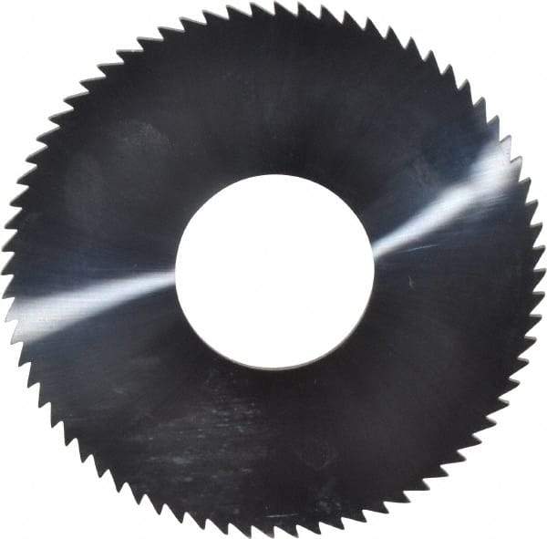 Made in USA - 2-3/4" Diam x 0.072" Blade Thickness x 1" Arbor Hole Diam, 72 Tooth Slitting and Slotting Saw - Arbor Connection, Solid Carbide, Concave Ground - Americas Industrial Supply