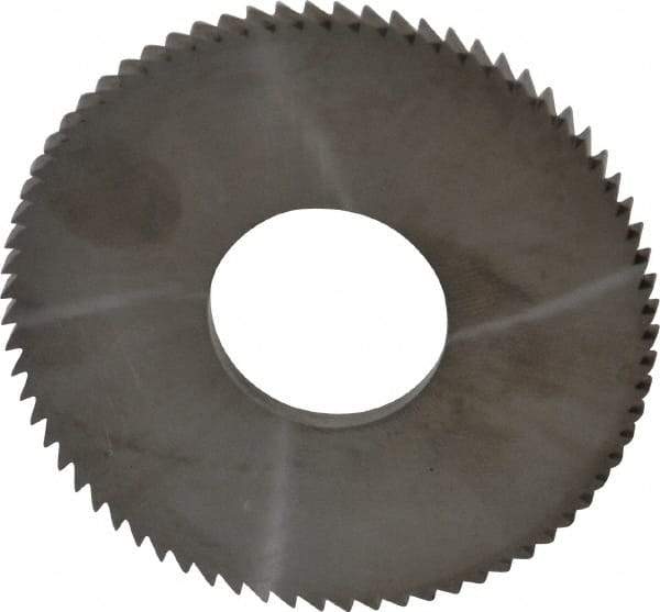 Made in USA - 2-3/4" Diam x 0.144" Blade Thickness x 1" Arbor Hole Diam, 72 Tooth Slitting and Slotting Saw - Arbor Connection, Solid Carbide, Concave Ground - Americas Industrial Supply